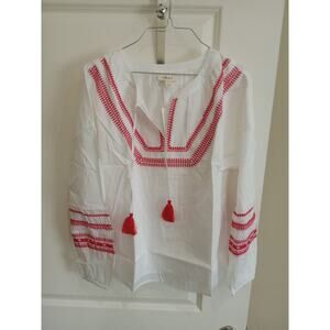 Style & Co Women's Vaca blouse White Size M